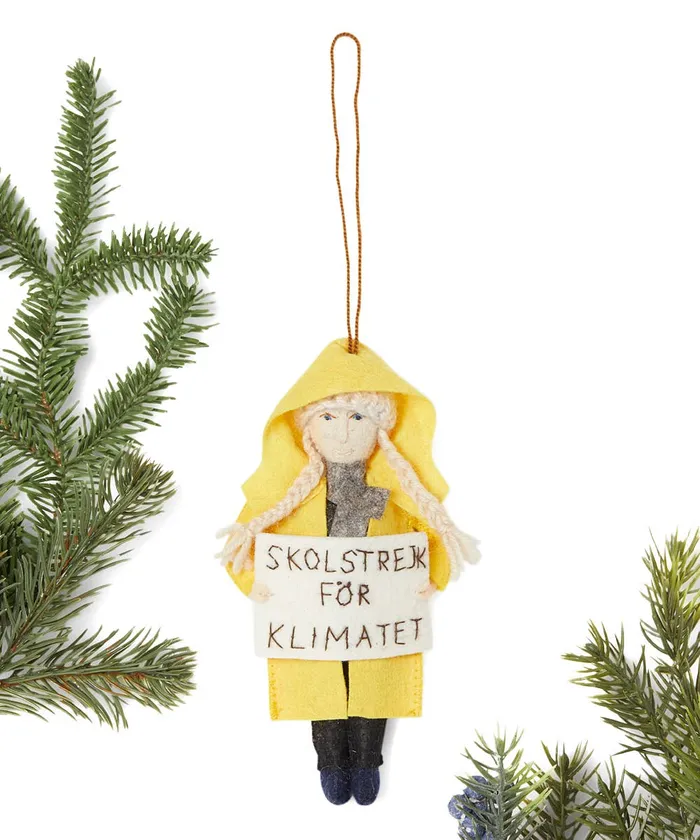 Greta Thunberg Swedish Ornament Silk Road Bazaar Earrings