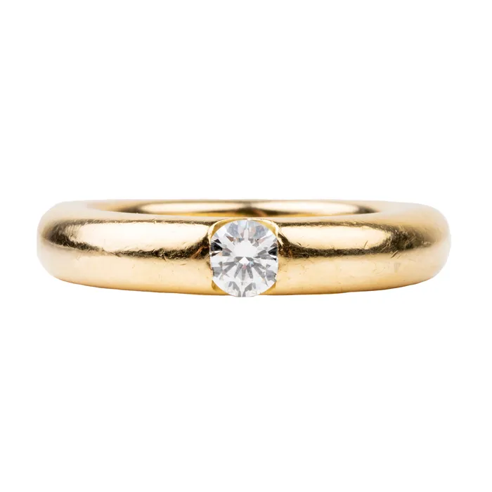Bell Bird Antiques Rings Vintage Cartier Diamond Ring