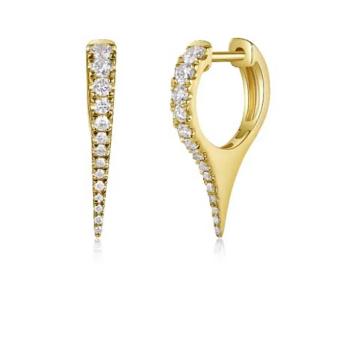 Earrings NicoleHD Jewelry Graduated Diamond Dagger Earring