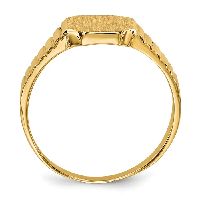 14K Yellow Gold Childs Signet Ring Goldia Rings
