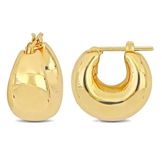 JMS always Earrings Original AMOUR 135 mm Petite Huggie Earrings in 14k Yellow Gold JMS always Earrings Original AMOUR 135 mm Petite Huggie Earrings in 14k Yellow Gold