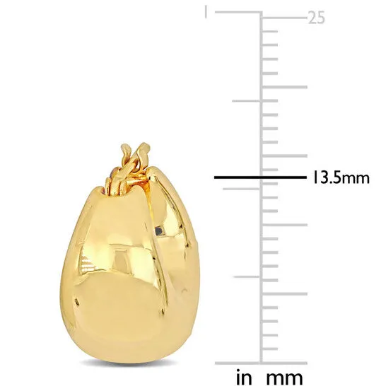 JMS always Earrings Original AMOUR 135 mm Petite Huggie Earrings in 14k Yellow Gold JMS always Earrings Original AMOUR 135 mm Petite Huggie Earrings in 14k Yellow Gold