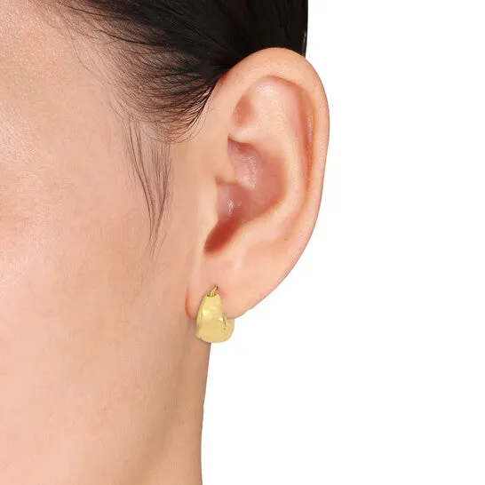 JMS always Earrings Original AMOUR 135 mm Petite Huggie Earrings in 14k Yellow Gold JMS always Earrings Original AMOUR 135 mm Petite Huggie Earrings in 14k Yellow Gold