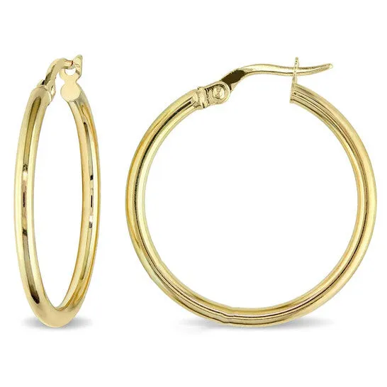 JMS always Earrings Original AMOUR Hoop Earrings In 10K Yellow Gold
