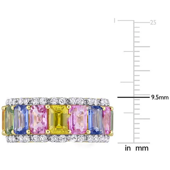JMS always Rings Original Amour 6 45 CT TGW Multi Color Sapphire Ring 14k Yellow Gold JMS always Rings Original Amour 6 45 CT TGW Multi Color Sapphire Ring 14k Yellow Gold