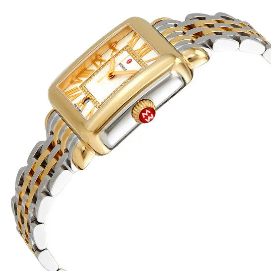 JMS always Rings Original Michele Deco Madison Quartz Silver Dial Twotone Ladies Watch MWW06T000147 JMS always Rings Original Michele Deco Madison Quartz Silver Dial Twotone Ladies Watch MWW06T000147