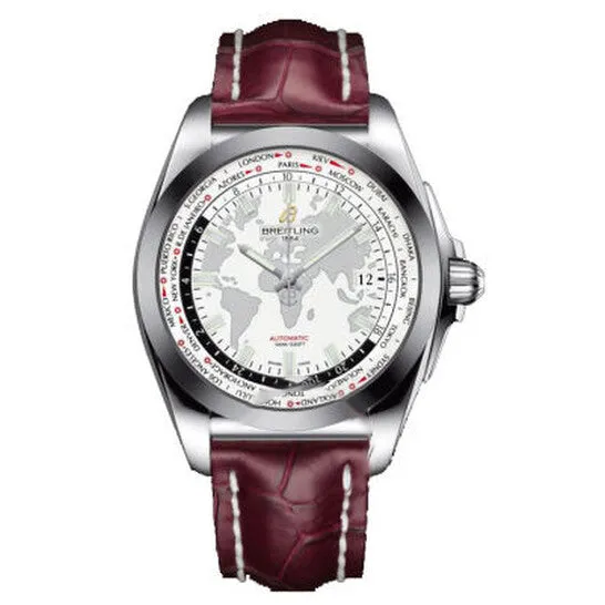JMS always Watches Original Breitling Galactic Unitime White Dial Burgundy Leather Mens Watch WB3510U0A777BGCD JMS always Watches Original Breitling Galactic Unitime White Dial Burgundy Leather Mens Watch WB3510U0A777BGCD