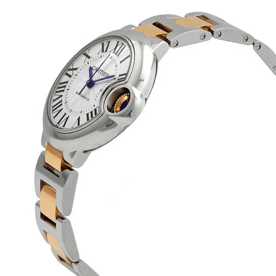 JMS always Watches Original Cartier Ballon Bleu Automatic Silver Dial Ladies Watch w2bb0029
