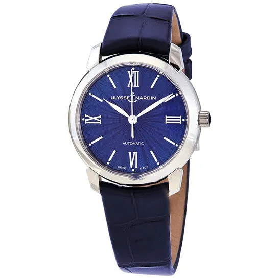 JMS always Watches Original Ulysse Nardin Classico Lady Blue Dial Alligator Leather Automatic Ladies Watch 81031162E3 JMS always Watches Original Ulysse Nardin Classico Lady Blue Dial Alligator Leather Automatic Ladies Watch 81031162E3