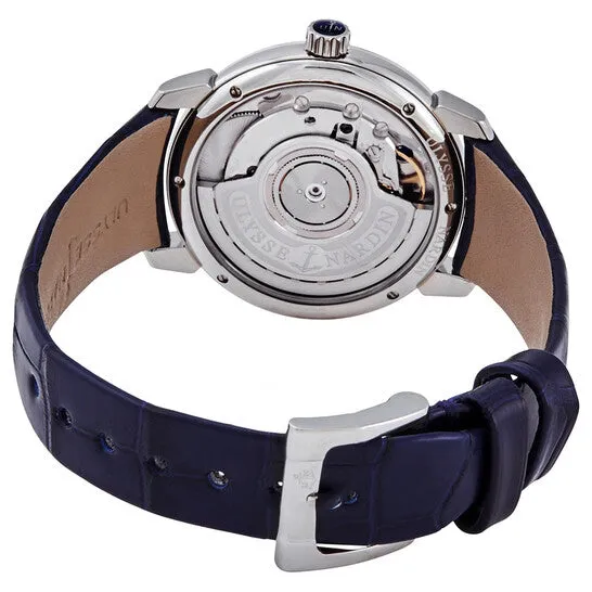 JMS always Watches Original Ulysse Nardin Classico Lady Blue Dial Alligator Leather Automatic Ladies Watch 81031162E3 JMS always Watches Original Ulysse Nardin Classico Lady Blue Dial Alligator Leather Automatic Ladies Watch 81031162E3