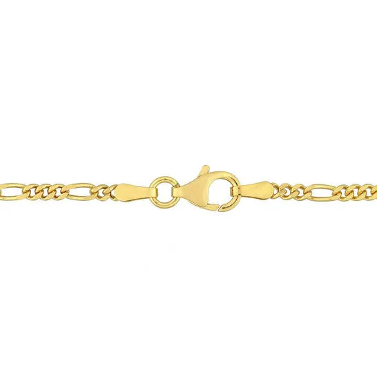 Necklaces JMS always Original AMOUR 22mm Figaro Chain Necklace In Yellow Plated Sterling Silver 16 In Necklaces JMS always Original AMOUR 22mm Figaro Chain Necklace In Yellow Plated Sterling Silver 16 In