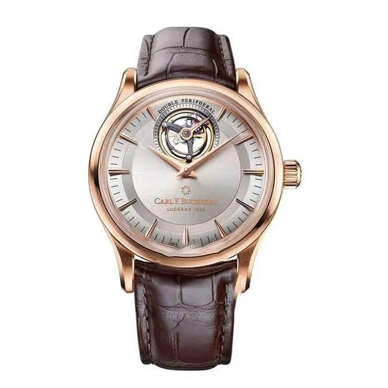 Original Carl F Bucherer Heritage Tourbillon Double Peripheral Automatic Silver Dial Watch 0010802031301 JMS always Watches Original Carl F Bucherer Heritage Tourbillon Double Peripheral Automatic Silver Dial Watch 0010802031301 JMS always Watches