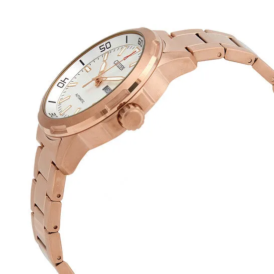 Original Citizen Mechanical Automatic White Dial Rose Goldtone Mens Watch NH837388A JMS always Rings Original Citizen Mechanical Automatic White Dial Rose Goldtone Mens Watch NH837388A JMS always Rings