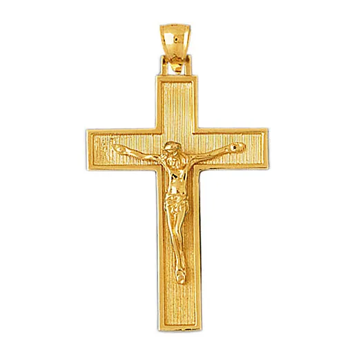 PreStyled Sets Goldia 14K Gold Classic Crucifix Pendant