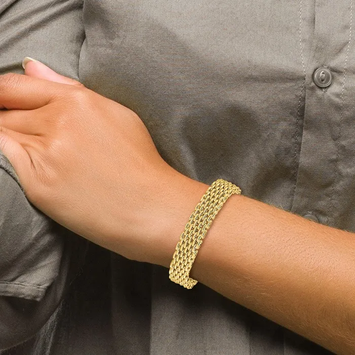 PreStyled Sets Goldia 14k Yellow Gold Polished Cuff Bangle
