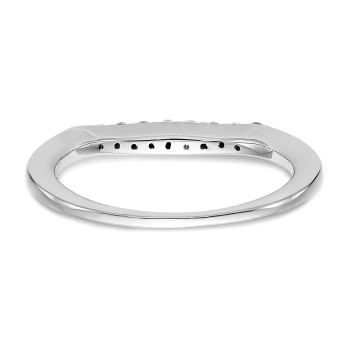 Rings 018ct CZ Solid Real 14k White Gold Wedding Wedding Band Ring Goldia