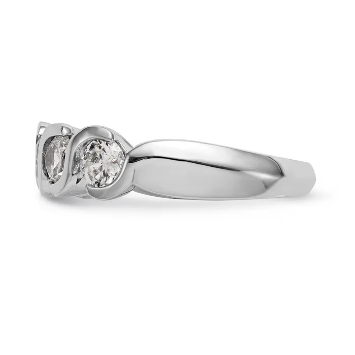 Rings 14K White Gold Diamond Band Goldiacom