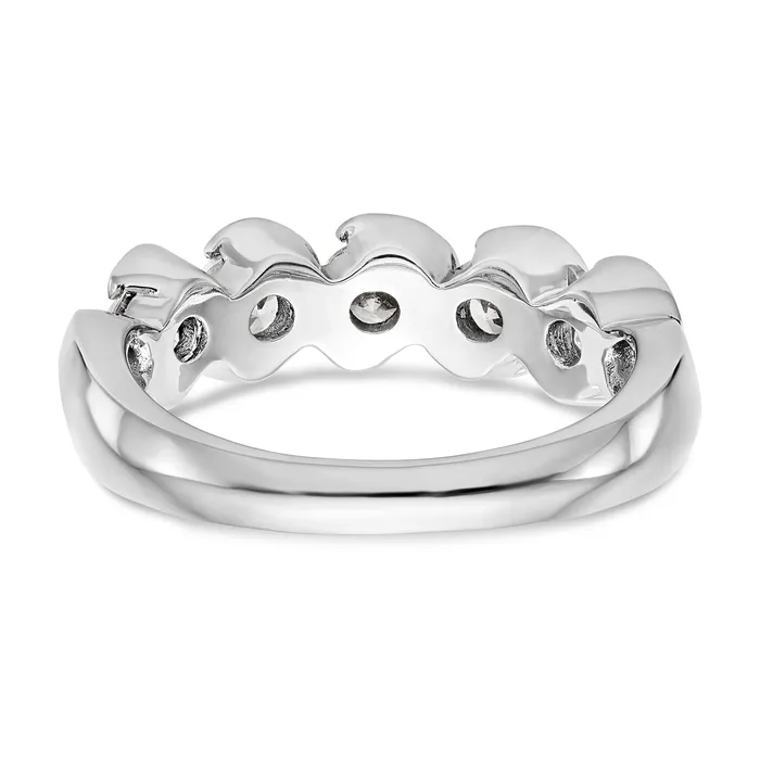 Rings 14K White Gold Diamond Band Goldiacom