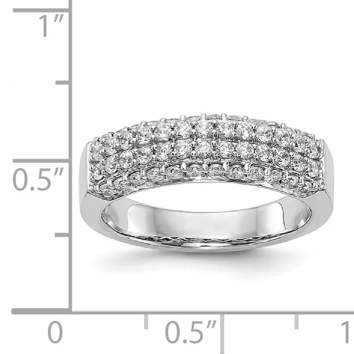 Rings 14K White Gold Diamond Band Goldiacom