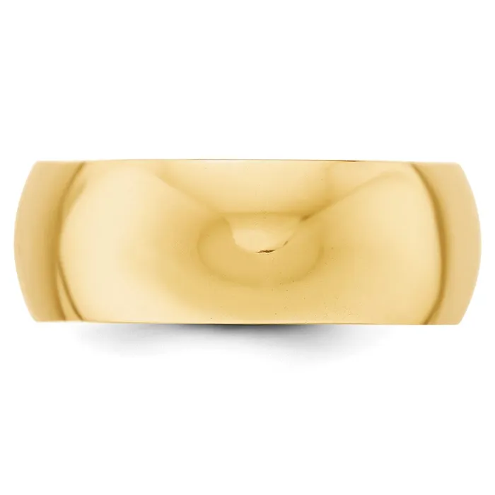Solid 10K Yellow Gold 8mm HalfRound Wedding MensWomens Wedding Band Ring Size 11 Goldia Rings Solid 10K Yellow Gold 8mm HalfRound Wedding MensWomens Wedding Band Ring Size 11 Goldia Rings