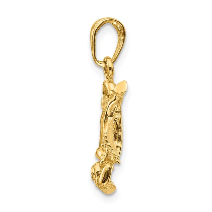 14k Rose Pendant TreasureFineJewelers Necklaces