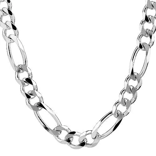 Bracelets Sterling Silver Figaro Chain Bracelet Men 8 to 9 9 mm wide North Arrow Shop Bracelets Sterling Silver Figaro Chain Bracelet Men 8 to 9 9 mm wide North Arrow Shop