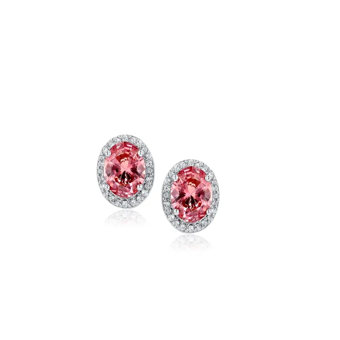 Ema Jewels Earrings Bia Fuchsia Sterling Silver Earrings