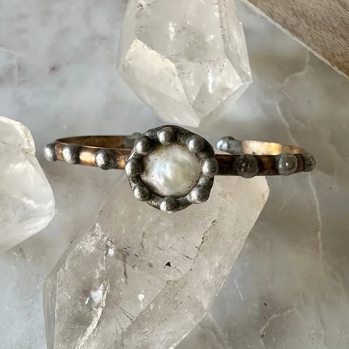 Mikal Winn Pearl Cuff Mikal Wynn Earrings