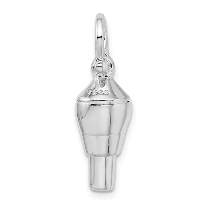 Sterling Silver Polished 3D Swivel wShackle Bail Pendant TreasureFineJewelers Necklaces