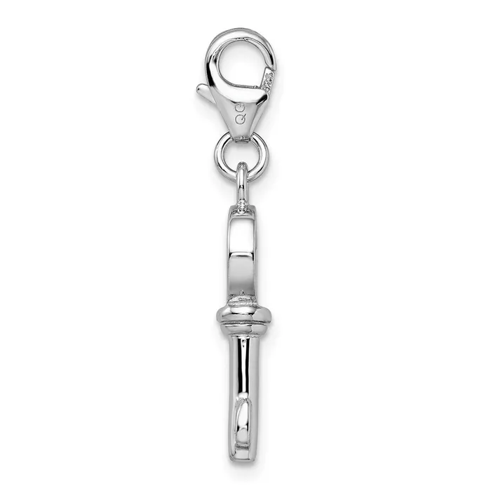 Sterling Silver RH 3D Enameled Key wLobster Clasp Charm TreasureFineJewelers Rings