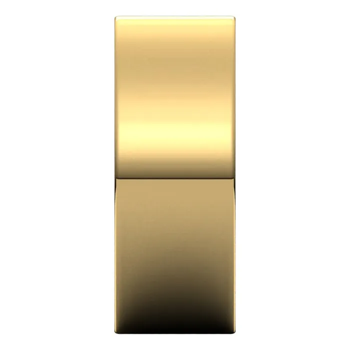 TreasureFineJewelers 14K Yellow Gold 8 mm flat comfort fit Wedding Band Rings