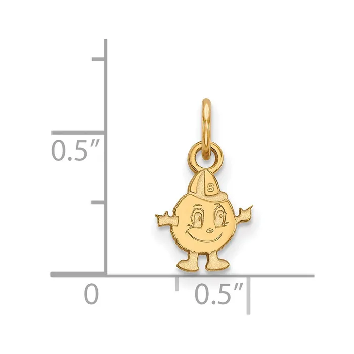 TreasureFineJewelers PreStyled Sets 14K Yellow Gold Syracuse University XS Pendant