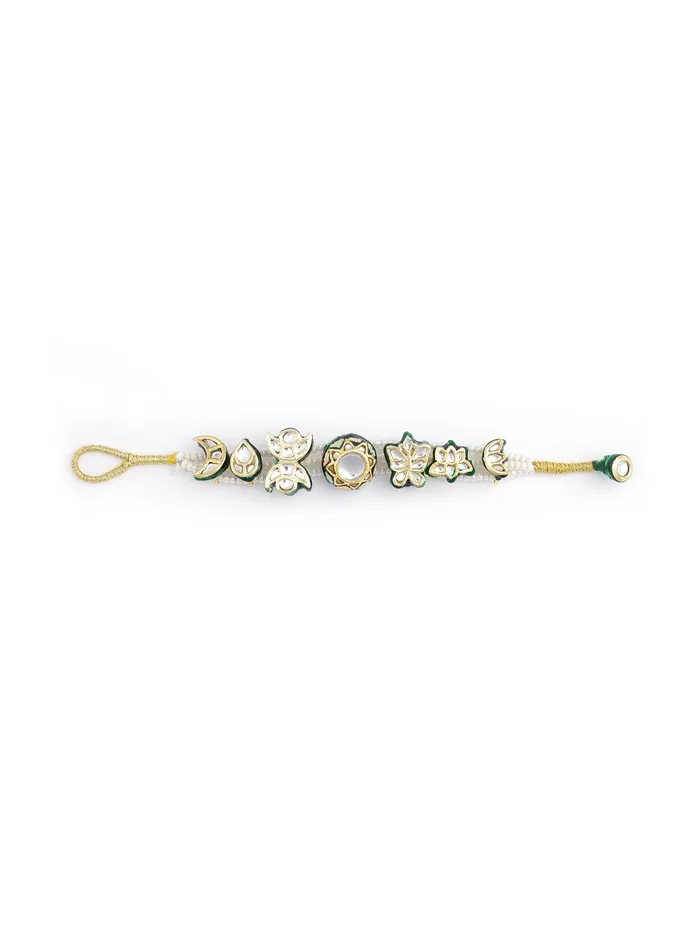 Bracelets Curio Cottage Enamel Charm Pearl String Bracelet
