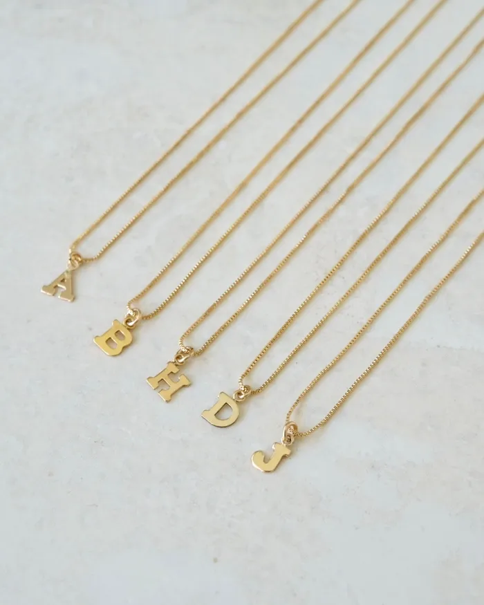 Necklaces ERIJEWELRY Personalised Initial letter Necklace