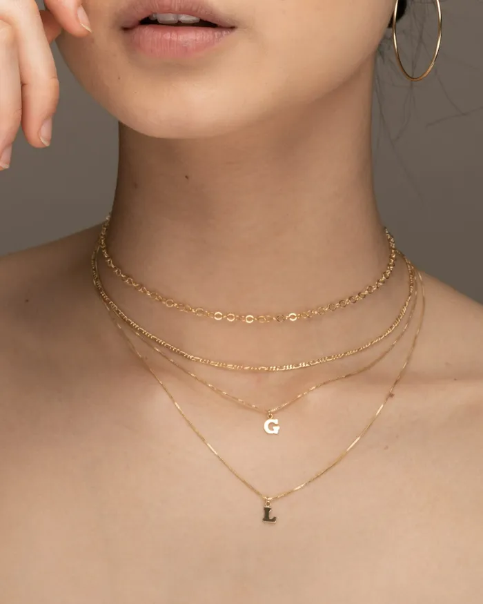 Necklaces ERIJEWELRY Personalised Initial letter Necklace