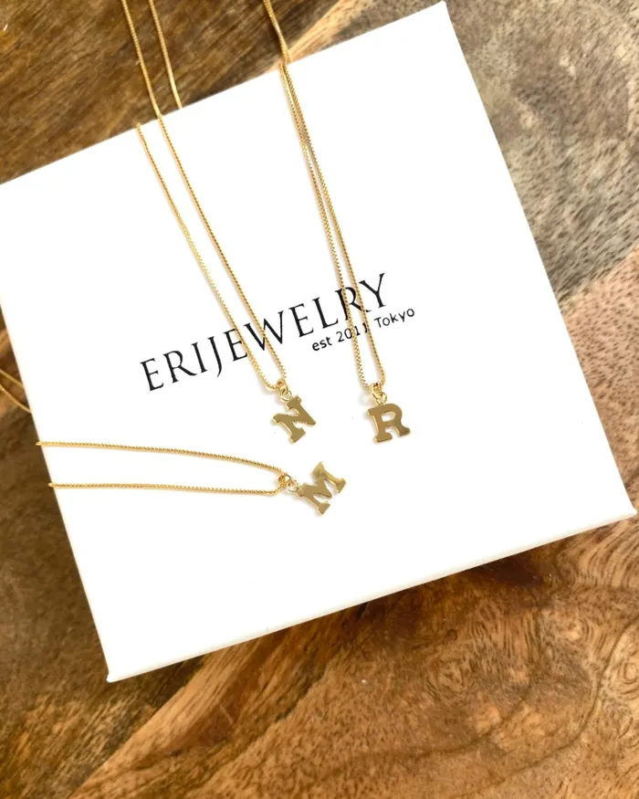 Necklaces ERIJEWELRY Personalised Initial letter Necklace