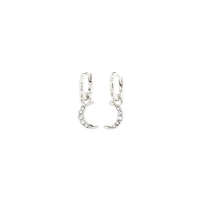 Pilgrim Rings Evgenia Silver Plated Hoops