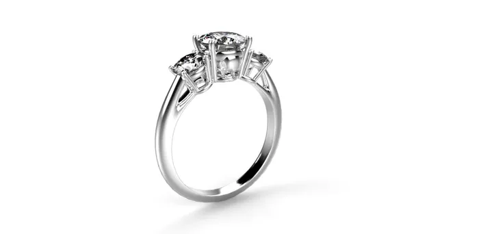 Rings MyUniqueRing Skull Engagement Ring 14k White Gold Skull Ring