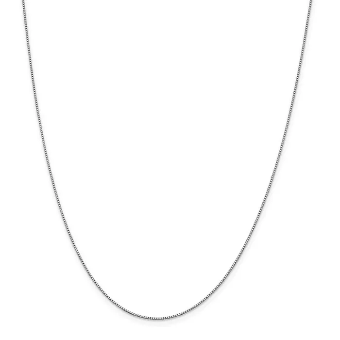 18K Leslies WG 7mm Box ChainWBC18LP2116 WB Choice Jewelry Necklaces