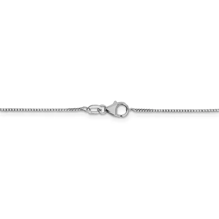 18K Leslies WG 7mm Box ChainWBC18LP2116 WB Choice Jewelry Necklaces