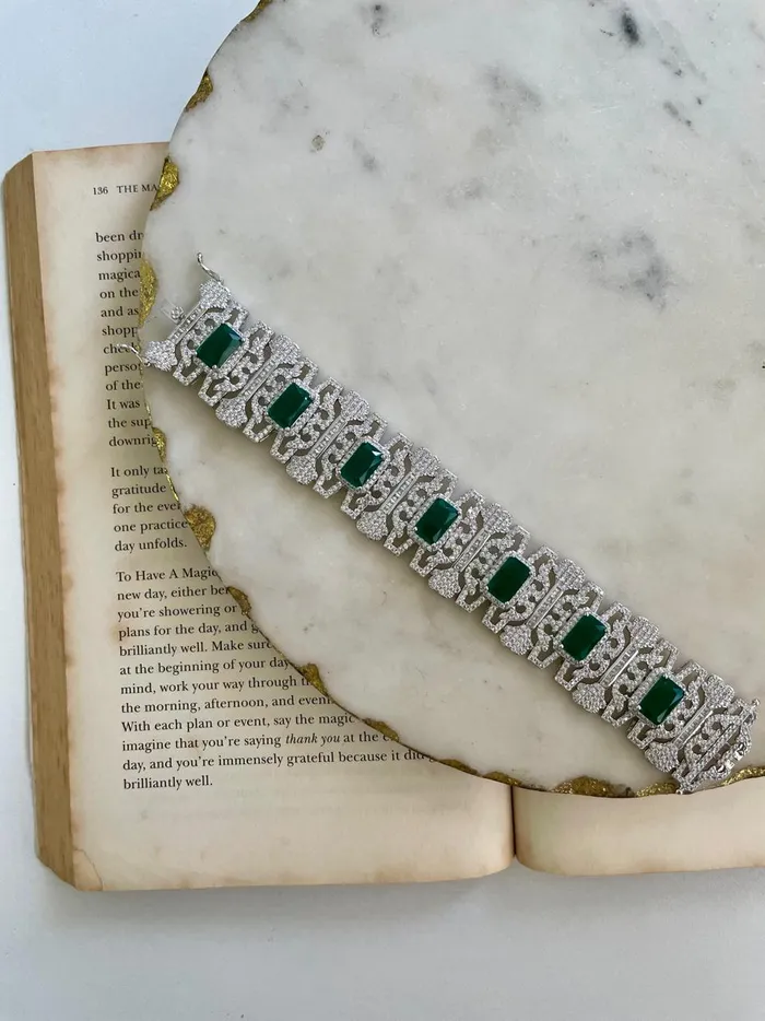 Andros Diamond Emerald Bracelet PRERTO ECOMMERCE PRIVATE LIMITED Bracelets