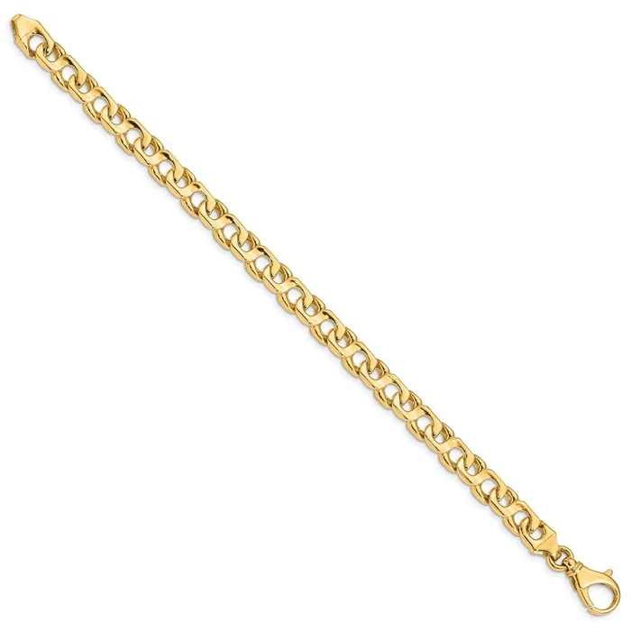 Bracelets WB Choice Jewelry 14K 74mm Handpolished Fancy Link BraceletWBCLK1788 Bracelets WB Choice Jewelry 14K 74mm Handpolished Fancy Link BraceletWBCLK1788