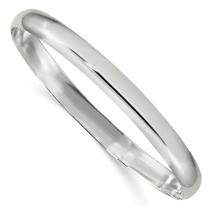 Bracelets WB Choice Jewelry Sterling Silver 625mm Solid Polished Plain SlipOn Bangle BraceletWBCQB239 Bracelets WB Choice Jewelry Sterling Silver 625mm Solid Polished Plain SlipOn Bangle BraceletWBCQB239