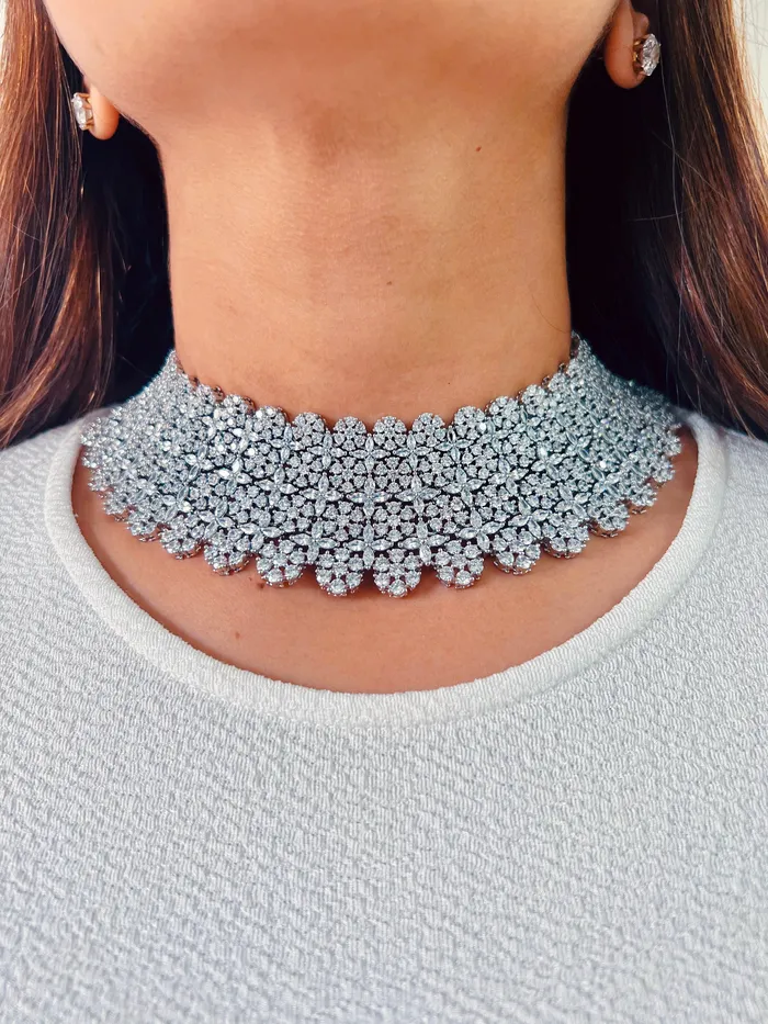 Brie Diamonte Set Necklace Earrings PRERTO ECOMMERCE PRIVATE LIMITED Earrings Brie Diamonte Set Necklace Earrings PRERTO ECOMMERCE PRIVATE LIMITED Earrings