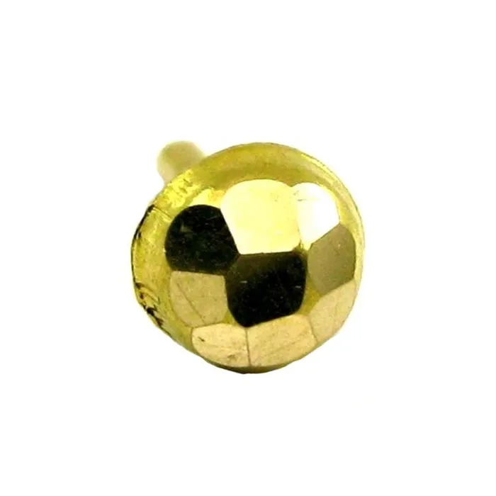 Karizma Jewels Earrings Indian Style Fancy Body Jewelry Piercing Nose Stud Pin Solid Real 14k Yellow Gold