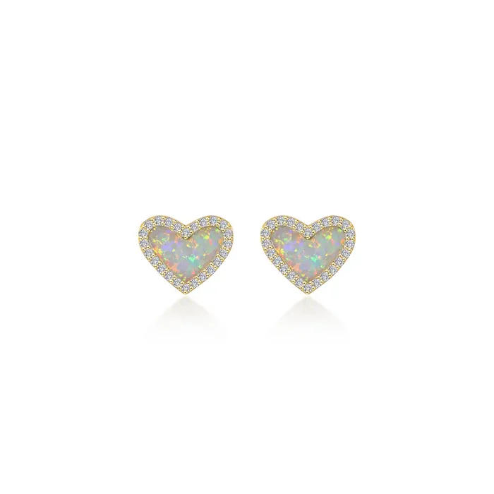 Lafonn Earrings Halo Heart Stud Earrings