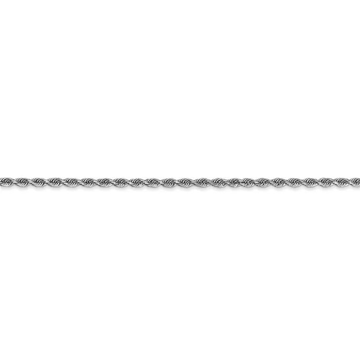 Necklaces WB Choice Jewelry 10k White Gold 2mm DC Quadruple Rope ChainWBC10WQT01624 Necklaces WB Choice Jewelry 10k White Gold 2mm DC Quadruple Rope ChainWBC10WQT01624