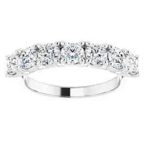 Platinum 38 mm Round SevenStone Anniversary Band Mounting 12282960022PSTWBC WB Choice Jewelry Rings Platinum 38 mm Round SevenStone Anniversary Band Mounting 12282960022PSTWBC WB Choice Jewelry Rings