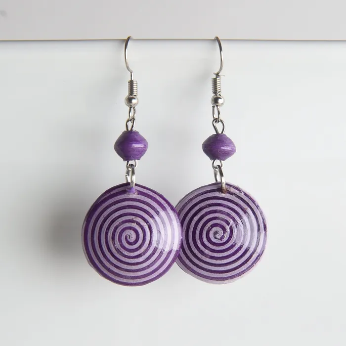 projecthavehope2 Earrings Wilobo Earth Spiral Earrings