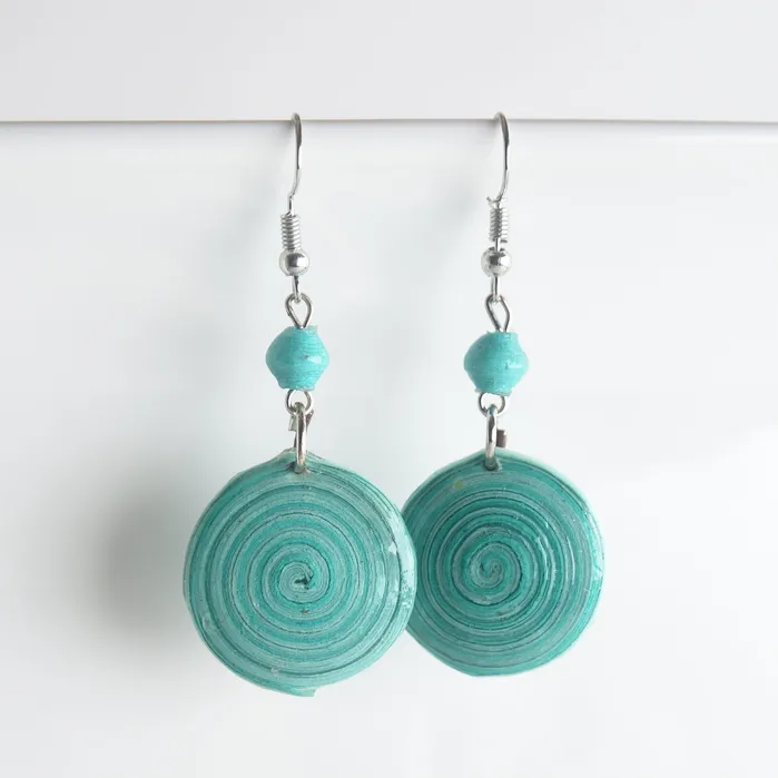 projecthavehope2 Earrings Wilobo Earth Spiral Earrings